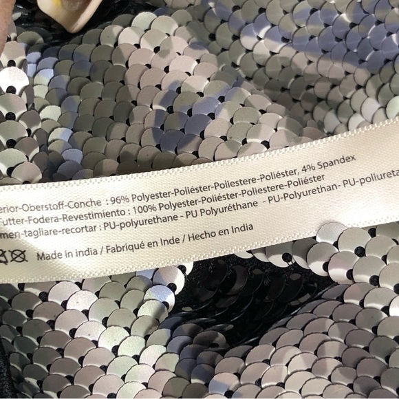 Free People One size 8 & 10 NWT camo sequin mini skirt - Picture 8 of 14